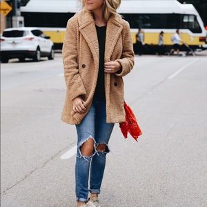 Kensie Faux Fur Teddy Coat - Size S